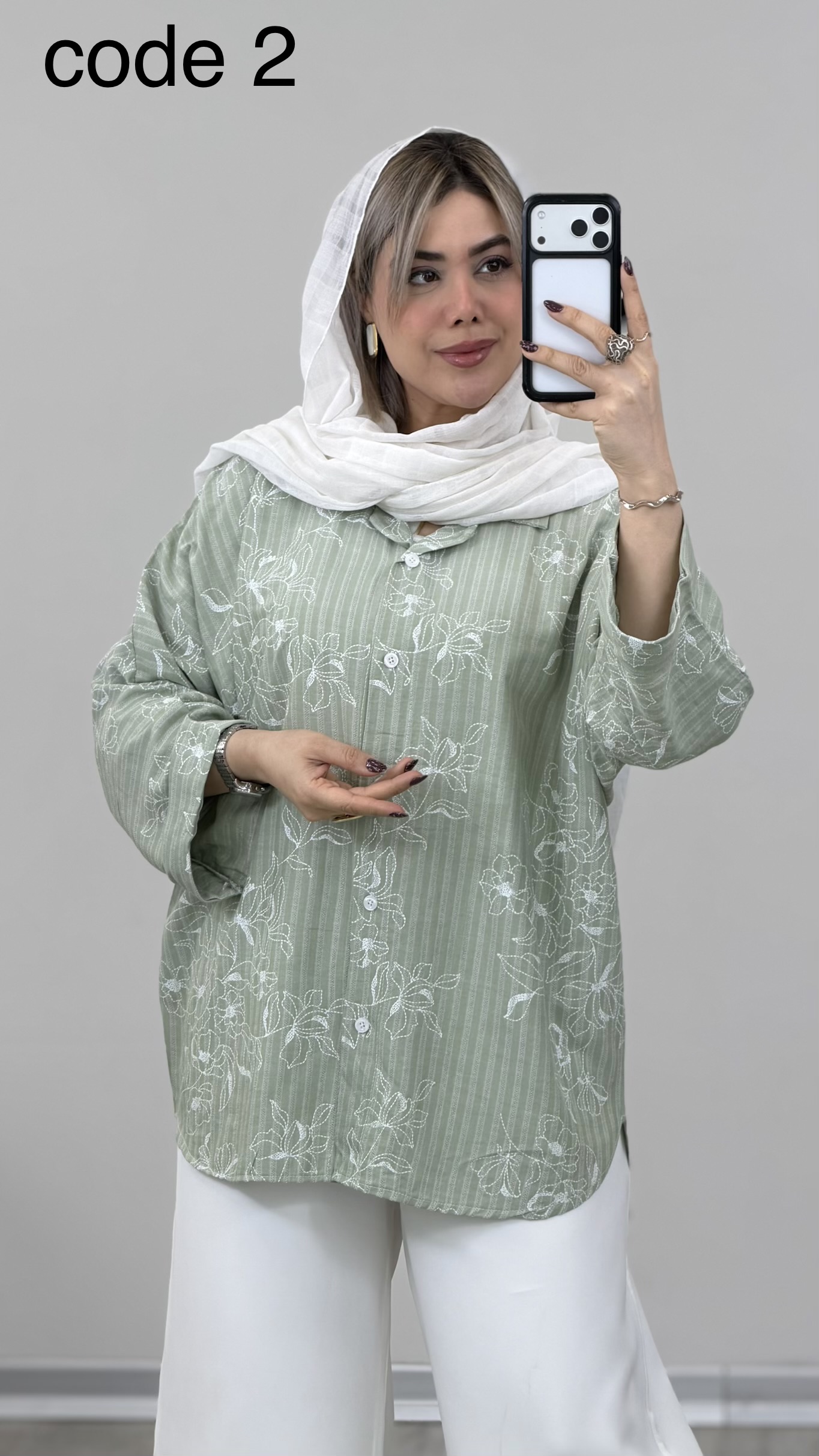 IMG_1030 شومیز مدل ماهور کد 09371 B-10 - Image 1