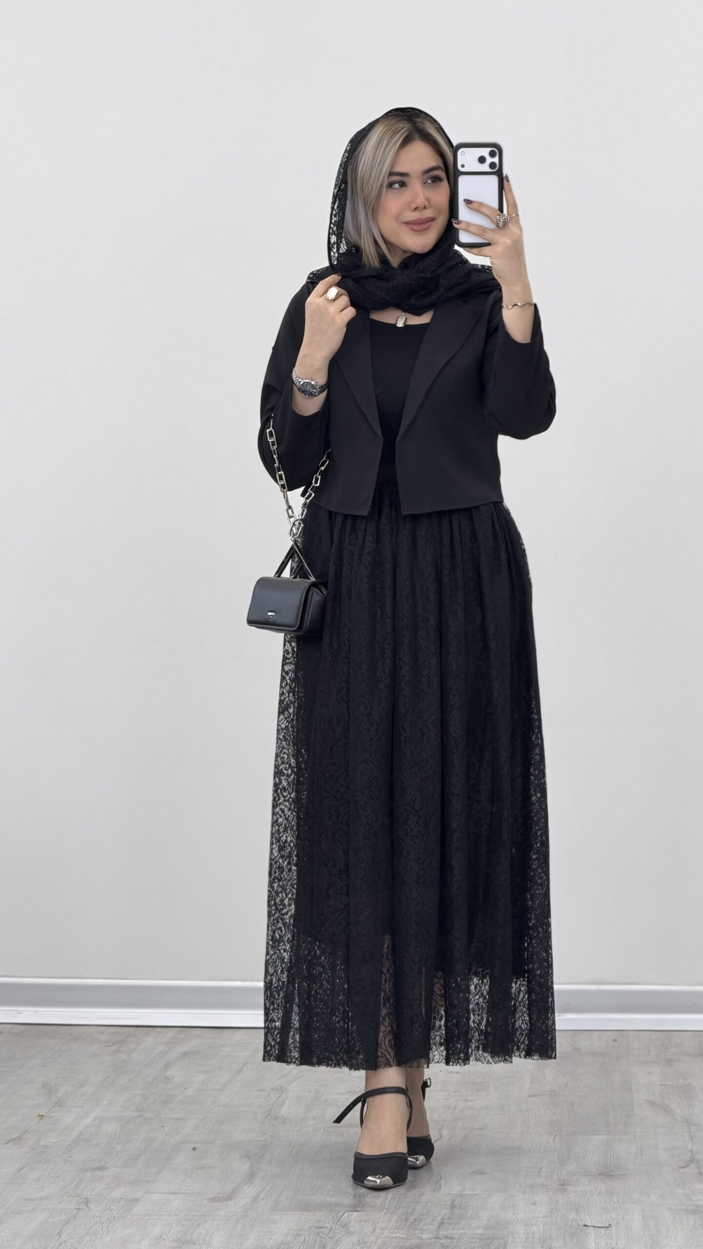 IMG_1104 کت + دامن + شال کد 09375 B-11 - Image 1