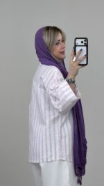 شومیز راه راه کد 09383 A-22 - Image 7