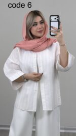 شومیز راه راه کد 09383 A-22 - Image 6