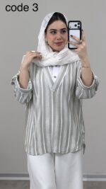 شومیز مدل چکامه کد 09400 B-10
