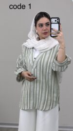 شومیز مدل چکامه کد 09400 B-10 - Image 5