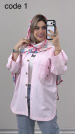 مانتو لینن مدل روشنا کد 09409 B-8 - Image 7