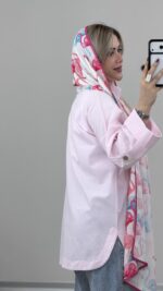 مانتو لینن مدل روشنا کد 09409 B-8 - Image 8