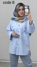 مانتو لینن مدل روشنا کد 09409 B-8 - Image 9