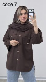 مانتو لینن مدل روشنا کد 09409 B-8 - Image 2