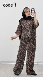 شومیز و شلوار پلنگی کد 09289 A-3
