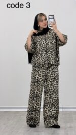 شومیز و شلوار پلنگی کد 09289 A-3 - Image 6