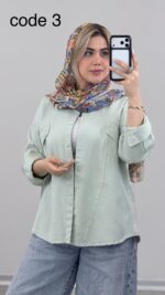 مانتو کتان مدل یلدا کد 09293 A-9 - Image 6