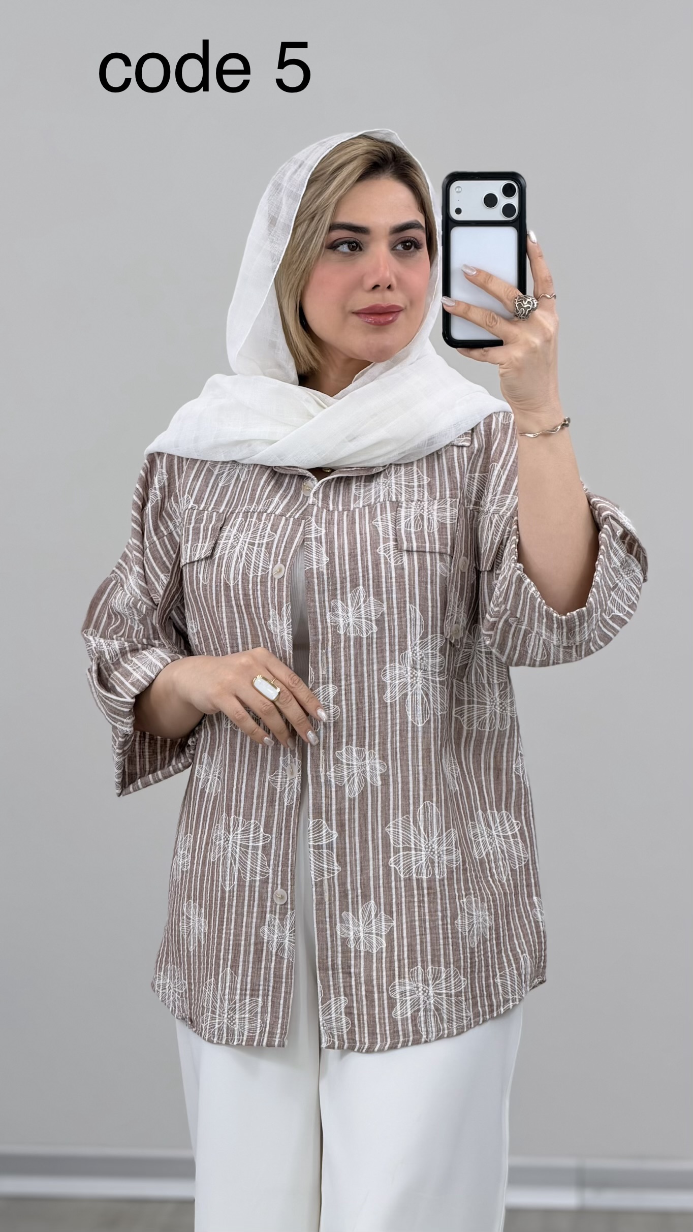 IMG_9995 شومیز مدل دلنیا کد 09299 A-15 - Image 1