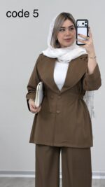 مانتو کمرکش مدل لیانا کد 09360 - Image 7