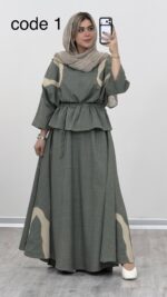 شومیز و دامن مزونی مدل بارلی کد 09379 A-3 - Image 5