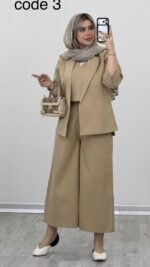 کت + جلیقه + شلوار مدل آتریسا کد 09380 A-4