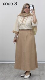شومیز و دامن مدل برکه کد 09390 A-3 - Image 6