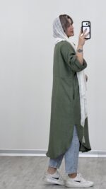 مانتو بلند مدل ملیسا کد 09396 A-8 - Image 8