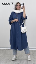 مانتو بلند مدل ملیسا کد 09396 A-8 - Image 2