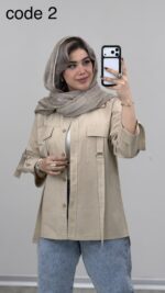 مانتو لینن مدل پرنیان کد 09386 A-8 - Image 2