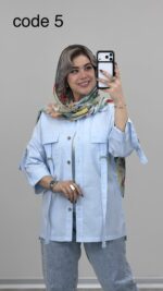 مانتو لینن مدل پرنیان کد 09386 A-8 - Image 5