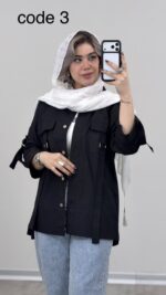 مانتو لینن مدل پرنیان کد 09386 A-8 - Image 4