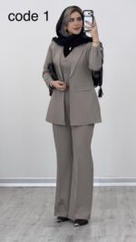 کت + جلیقه + شلوار مدل آرنیکا کد 09423 A-7 - Image 3