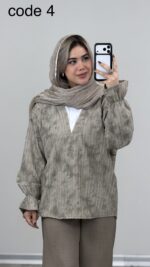 تونیک یقه سفیدمدل درسا کد 09442 A-1