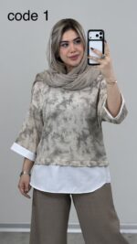 تونیک نگین دار مدل رکسانا کد 09445 A-2 - Image 2