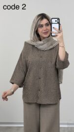 شومیز مدل ترنج کد 09448 A-7