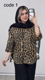 شومیز پلنگی مدل تلما کد 09449 A-11 - Image 4