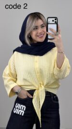 شومیز گره ای مدل ایوانا کد 094523 A-2 - Image 8
