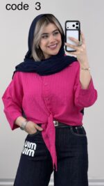 شومیز گره ای مدل ایوانا کد 094523 A-2 - Image 3