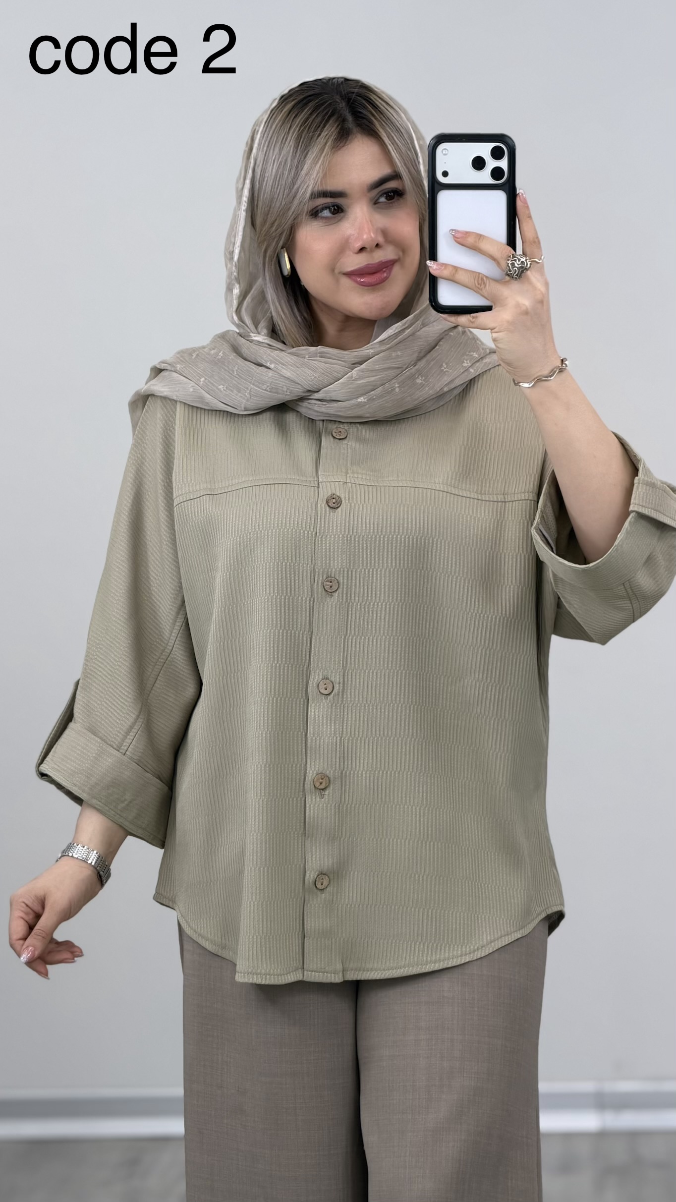 IMG_2568 شومیز مدل یاسمینا کد 09456 A-10 - Image 1