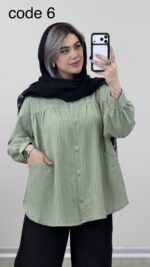 شومیز مدل گلسا کد 09427 B-7