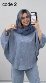 شومیز کیمونو مدل فرزانه کد 09463 A-5 - Image 8
