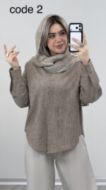شومیز مدل ایلماه کد 09430 - Image 8
