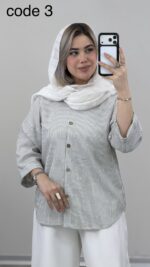 شومیز دیپلمات مدل آریسان کد 09468 A-2 - Image 2
