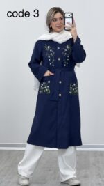 مانتو بلند مدل نارمیلا کد 09470 A-13