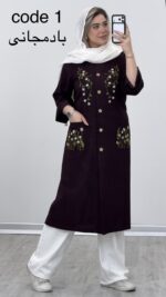مانتو بلند مدل نارمیلا کد 09470 A-13 - Image 3