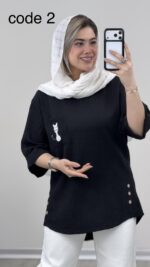 تونیک طرح گربه کد 09473 B-10 - Image 8