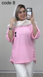 تونیک طرح گربه کد 09473 B-10 - Image 5