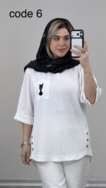 تونیک طرح گربه کد 09473 B-10 - Image 7
