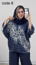 شومیز پلنگی مدل آیلی کد 09479 B-12