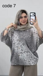 شومیز پلنگی مدل آیلی کد 09479 B-12 - Image 3