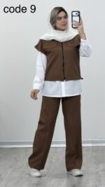 وست + شومیز + شلوار مدل ملودی کد 09248 A-2 - Image 11