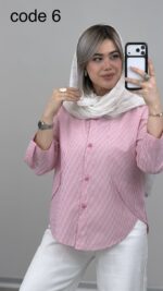 شومیز راه راه مدل لادن کد 09488 A-14