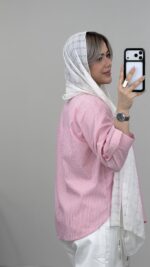 شومیز راه راه مدل لادن کد 09488 A-14 - Image 9