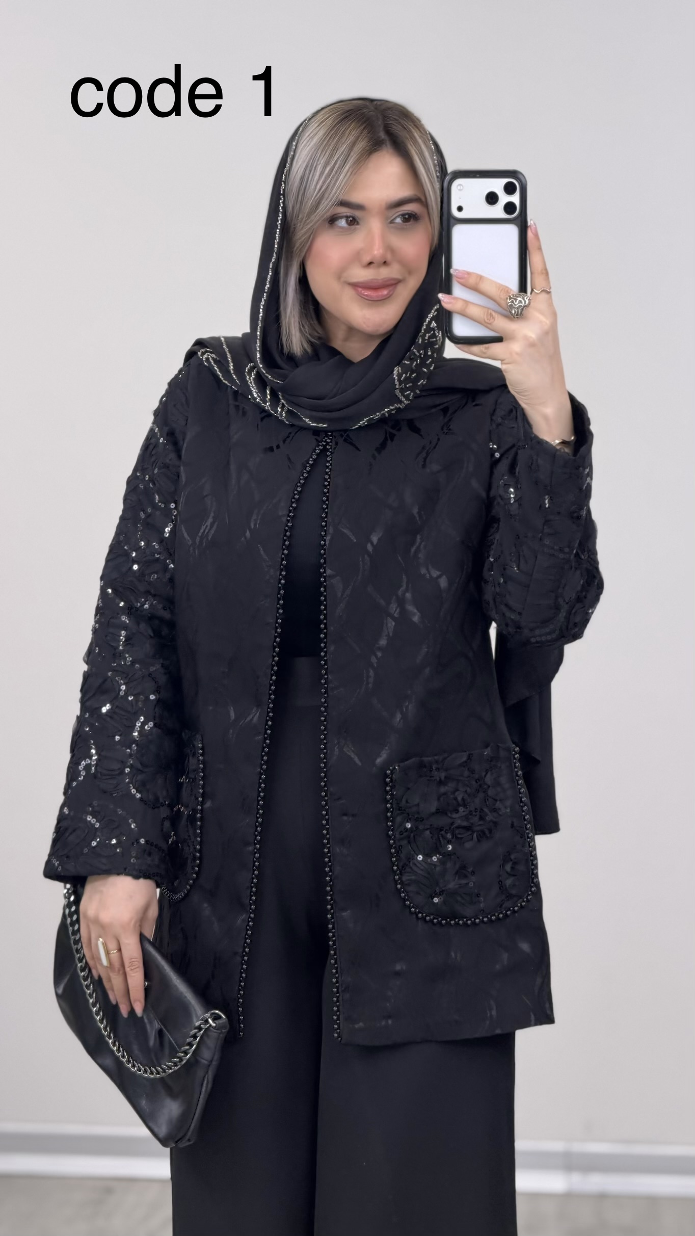 IMG_3357 کت مزونی (ویژه محرم ) مدل گیسا کد 09484 A-7 - Image 1