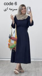 پیراهن لینن مدل ساجده کد 09528 B-3 - Image 2