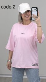 تیشرت باکسی مدل لویا کد 09536 B-2