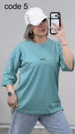 تیشرت باکسی مدل لویا کد 09536 B-2 - Image 3