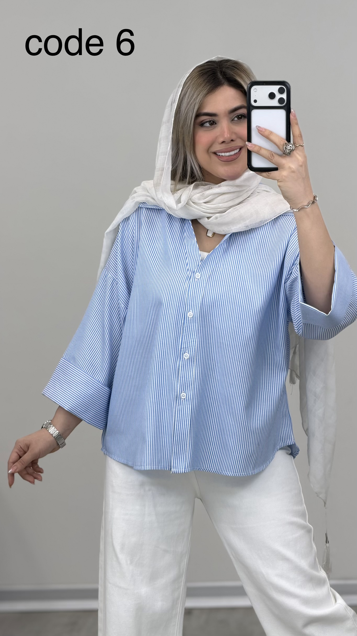 IMG_3716 شومیز مدل آفتاب کد 09433 A-1 - Image 1